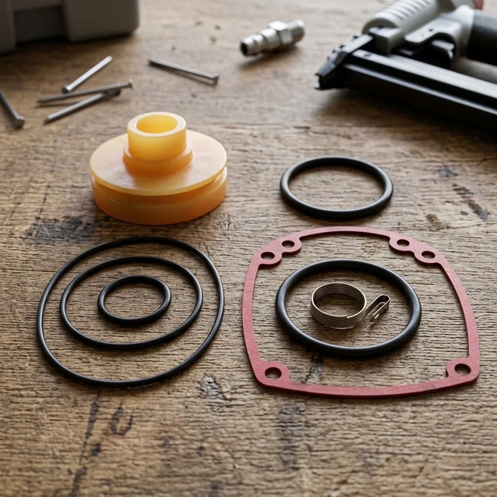 Rebuild Kit With O-Rings Pusher Spring Gasket For MCN150 MCN250 Nailer Overhaul Repair Parts Framing Tool Accessories