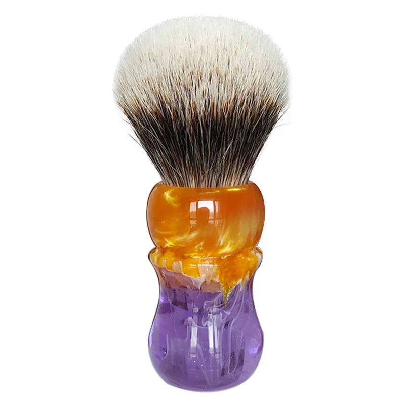 

Dscosmetic KENSURFS two band badger hair shaving brush with Purple handle