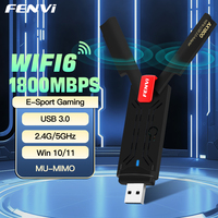 FENVI AX1800 WiFi 6 USB Adapter Dual Band 2.4G/5GHz MT7921 Wireless Wi-Fi Dongle Network Card USB 3.0 WiFi6 Adapter For Win10/11
