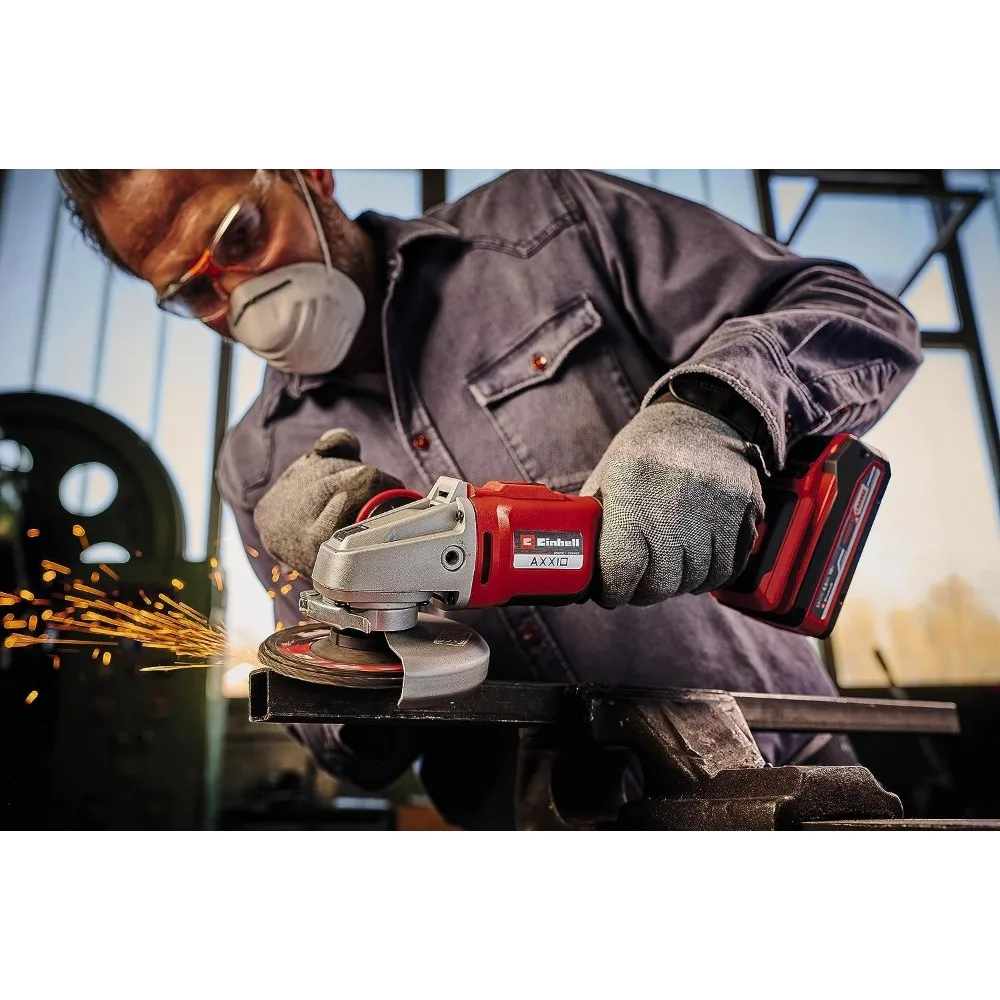 Meuleuse d'angle sans fil 18V 5 pouces, disque à dégagement rapide de 125mm, meuleuse à batterie pour couper et meuler les tâches