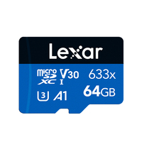 Lexar 633X Memory Card 128GB Class 10 Micro SD Card 64GB 32GB Flash Cards SDHC/SDXC UHS-I Blue TF Cards for Dashcam/Camcorder