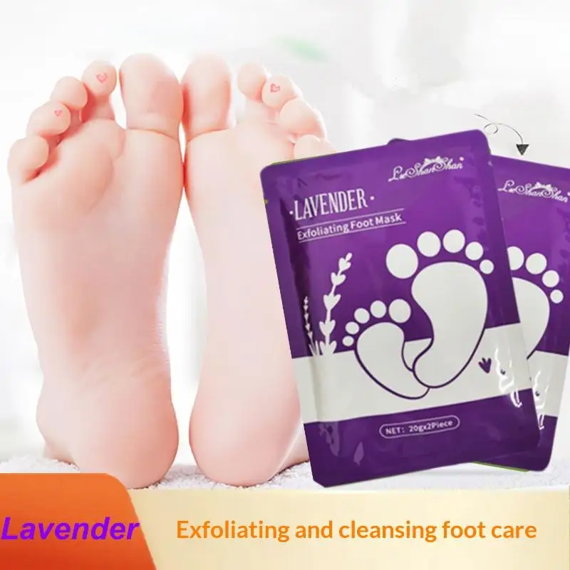 Exfoliating Foot Mask 1 Pair Lavender Infused Moisturizing Dead Skin Peel Off for At-Home Foot SPA
