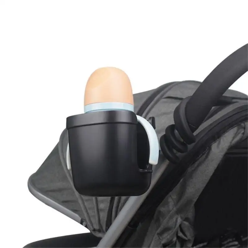 

H55B Universal Stroller Cup Holder Adjustable Bottle Organiser for BuggyPushchair