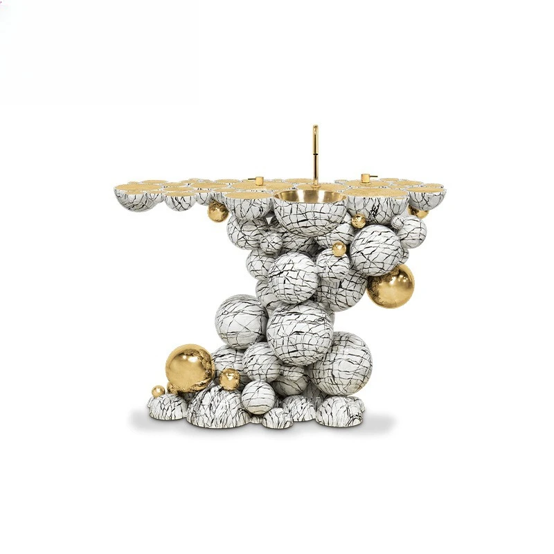 Spherical light luxury designer model, bathroom wash basin, hotel large villa wash basin