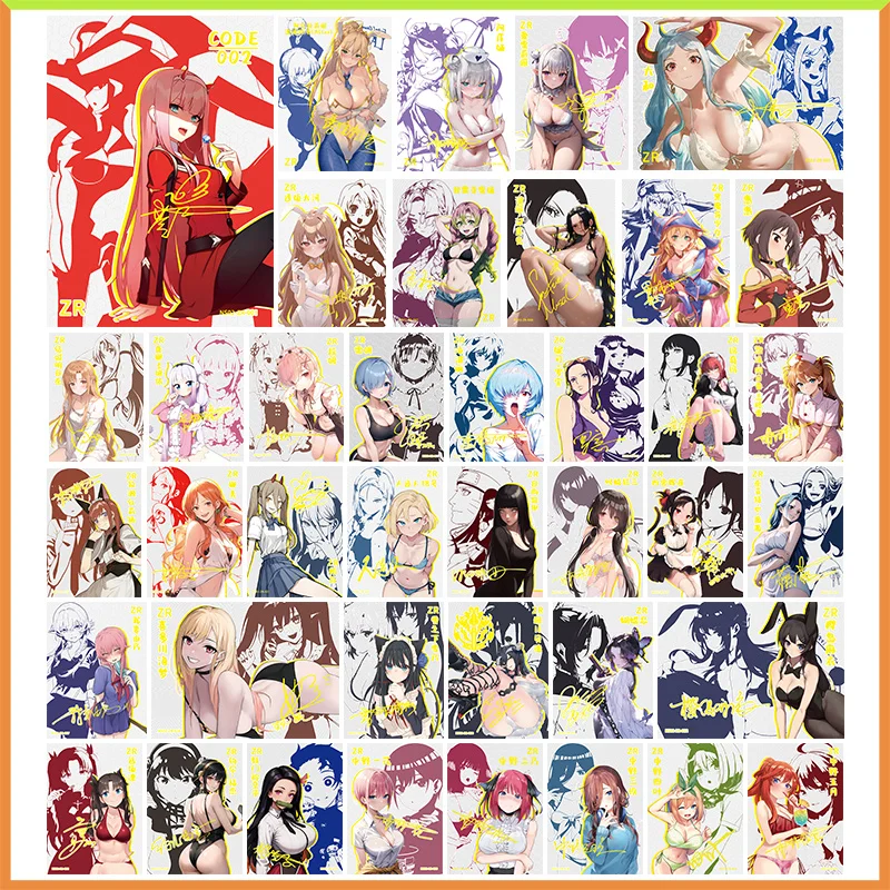 Anime Goddess Story DIY ACG Collectible Card Yor Forger Rem Nami Hancock Kitagawa Marin Hyuga Hinata Toys for boys Birthday Gift