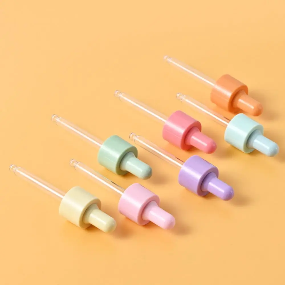 7-teiliges Set mit wiederverwendbaren Mini-Tropfflaschen in Macaron-Farben, wiederverwendbare Behälter mit Gummipumpe, 5 ml/10 ml/15 ml, kleine Glas-Tropfflaschen für unterwegs. – Detail 6