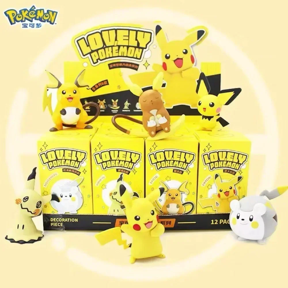 2024 Pokemon Toys Cute Pikachu Pichu togemarpu Raichu Mimikyu Anime Character Models bambole decorazioni Desktop regali per bambini