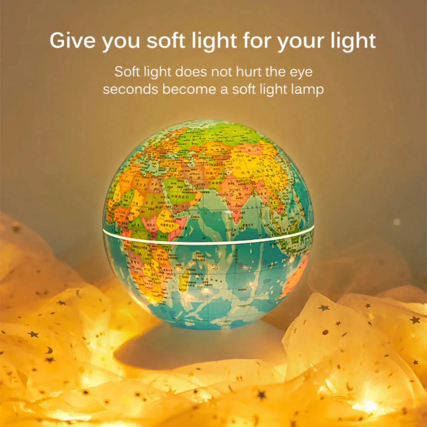 New AR Globe Children's Education Rotating Projection Lamp Starry Night Light Gift