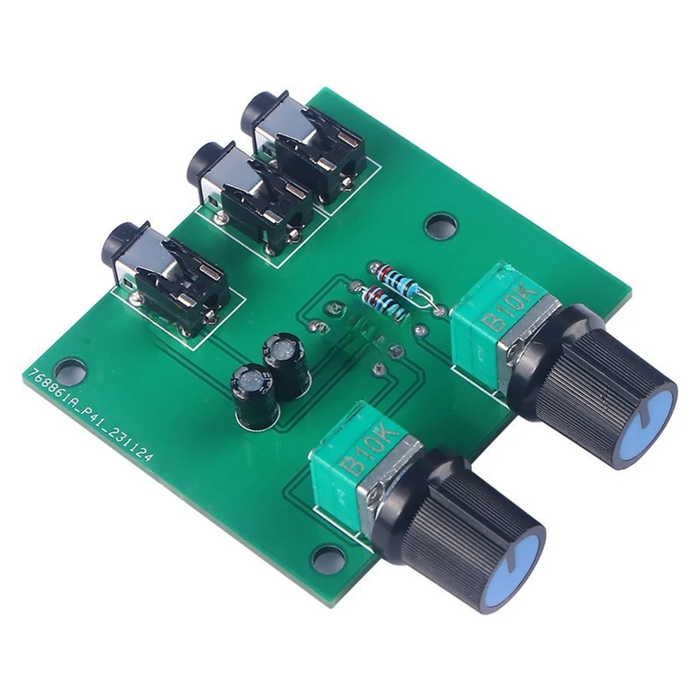 Dual Channel Passive Preamplifier Mixer FOR Hi-Fi Sources 2 In 1 Out No Power Supply Required for Signal Blending
