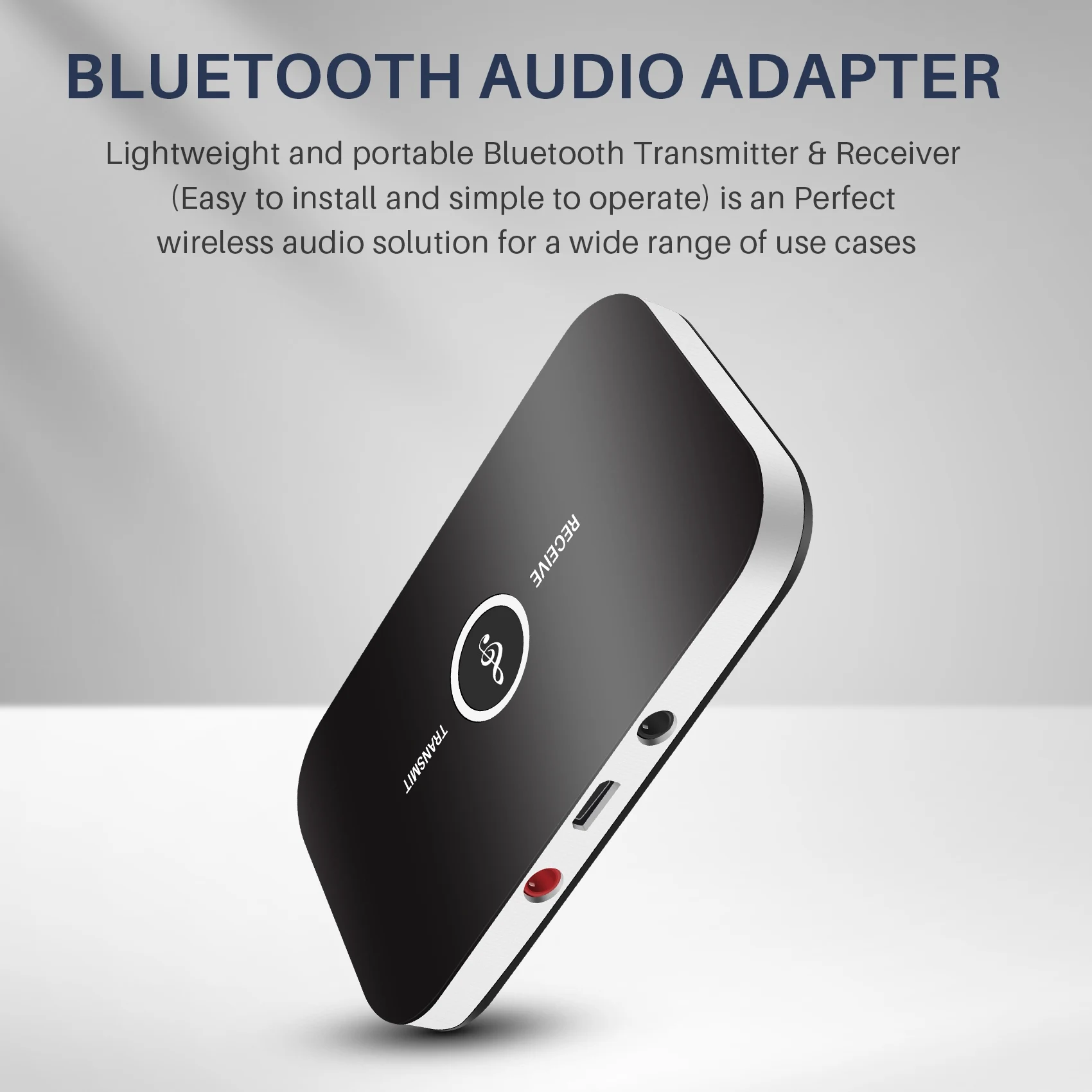 A62T-محول صوت بلوتوث-جهاز إرسال واستقبال بلوتوث 4.1، طقم محول صوت لاسلكي 2 في 1 3.5 ملم للتلفزيون/المنزل