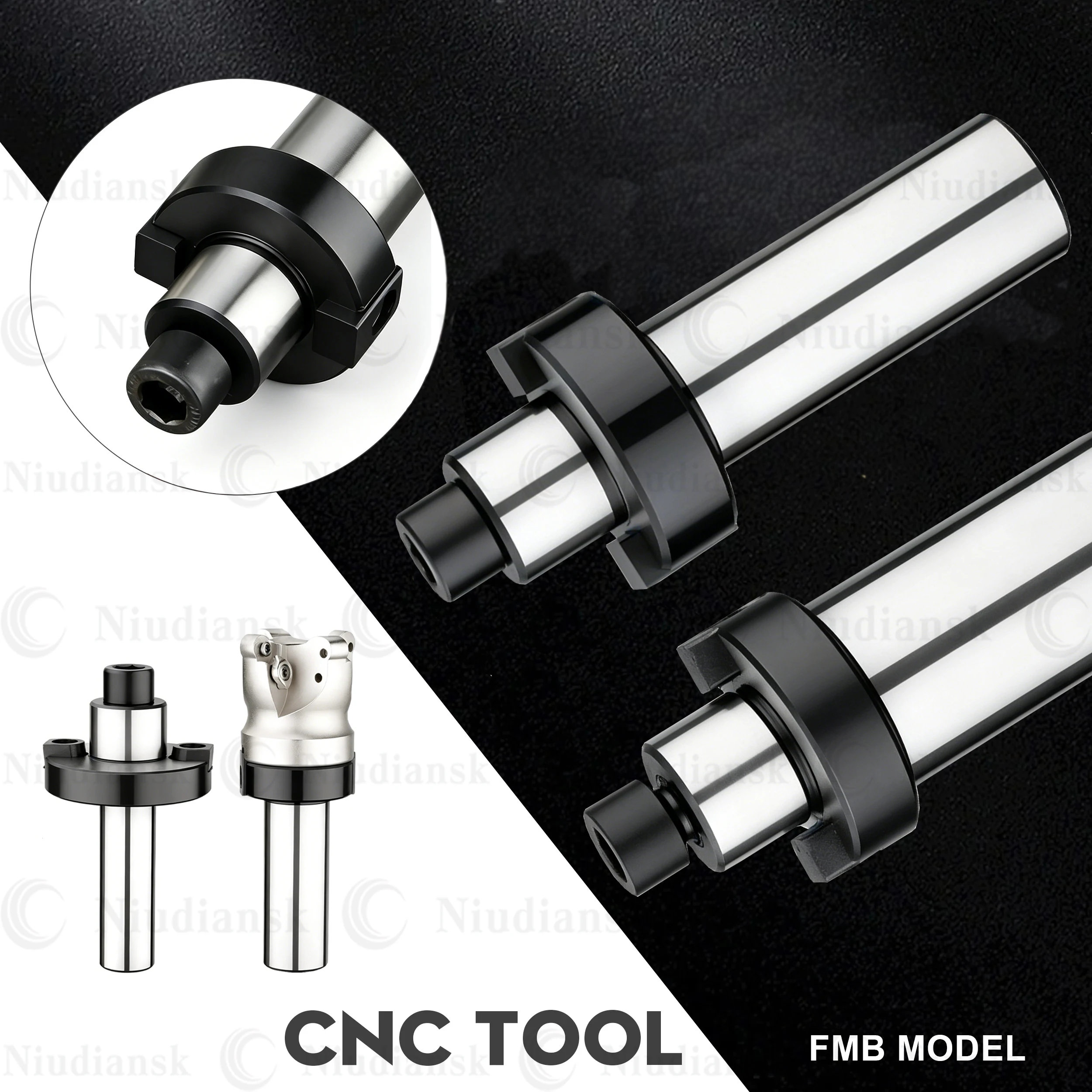C20-FMB22 Straight Handle FMB Handle Double Sided Card Slot Cutter Head Flat Suspension Rod Connecting Rod Face Milling Cutters