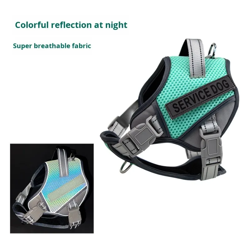 collier lumineux chien Small Medium Large Reflective Neoprene Dog Vest Luxury Chest Harness Colorful Explosion-Proof Style for S