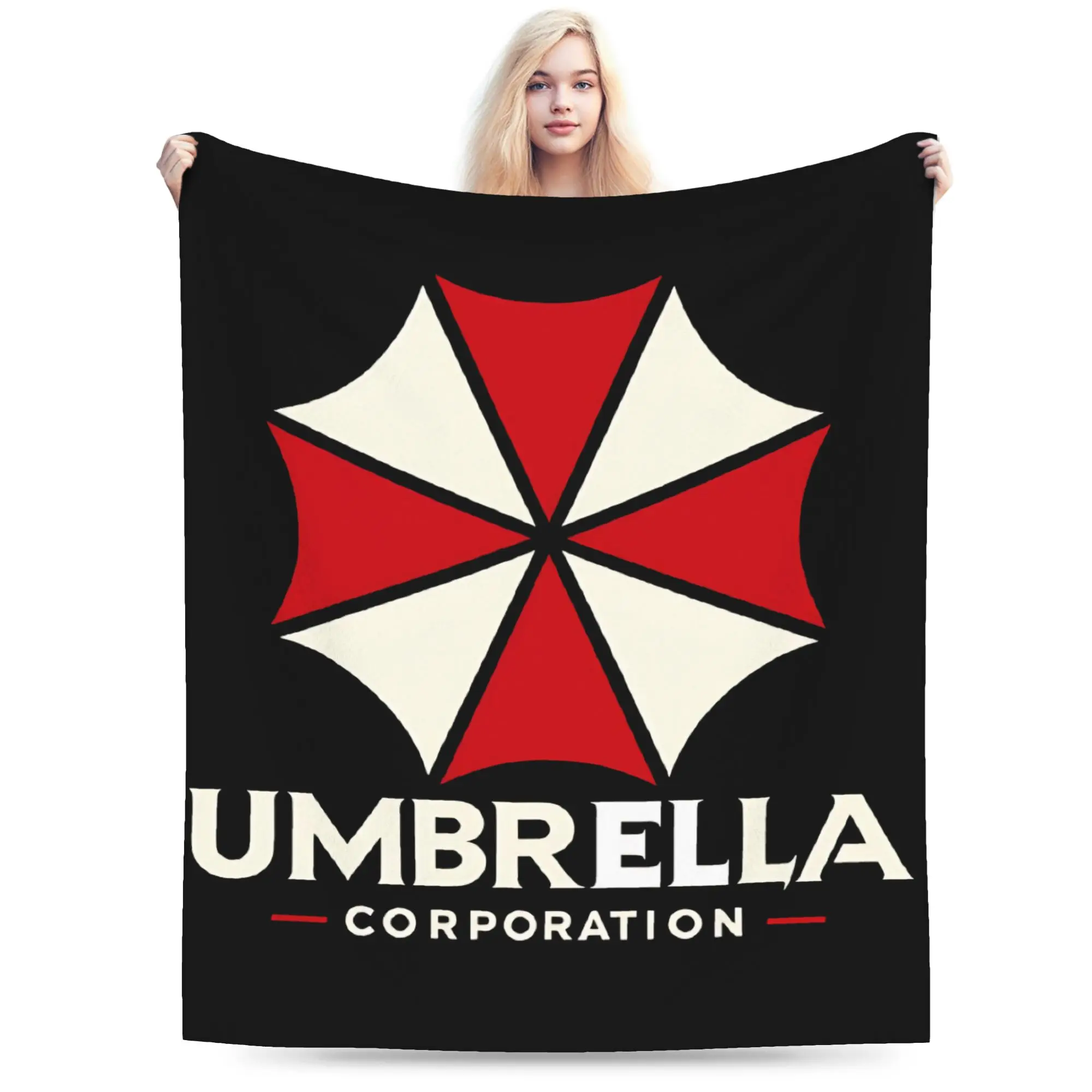 Umbrella Corporations Residents Evils Blanket Warm Comfy  Bedding Throws Winter Girl Couch Bed Plane Travel Bedspread