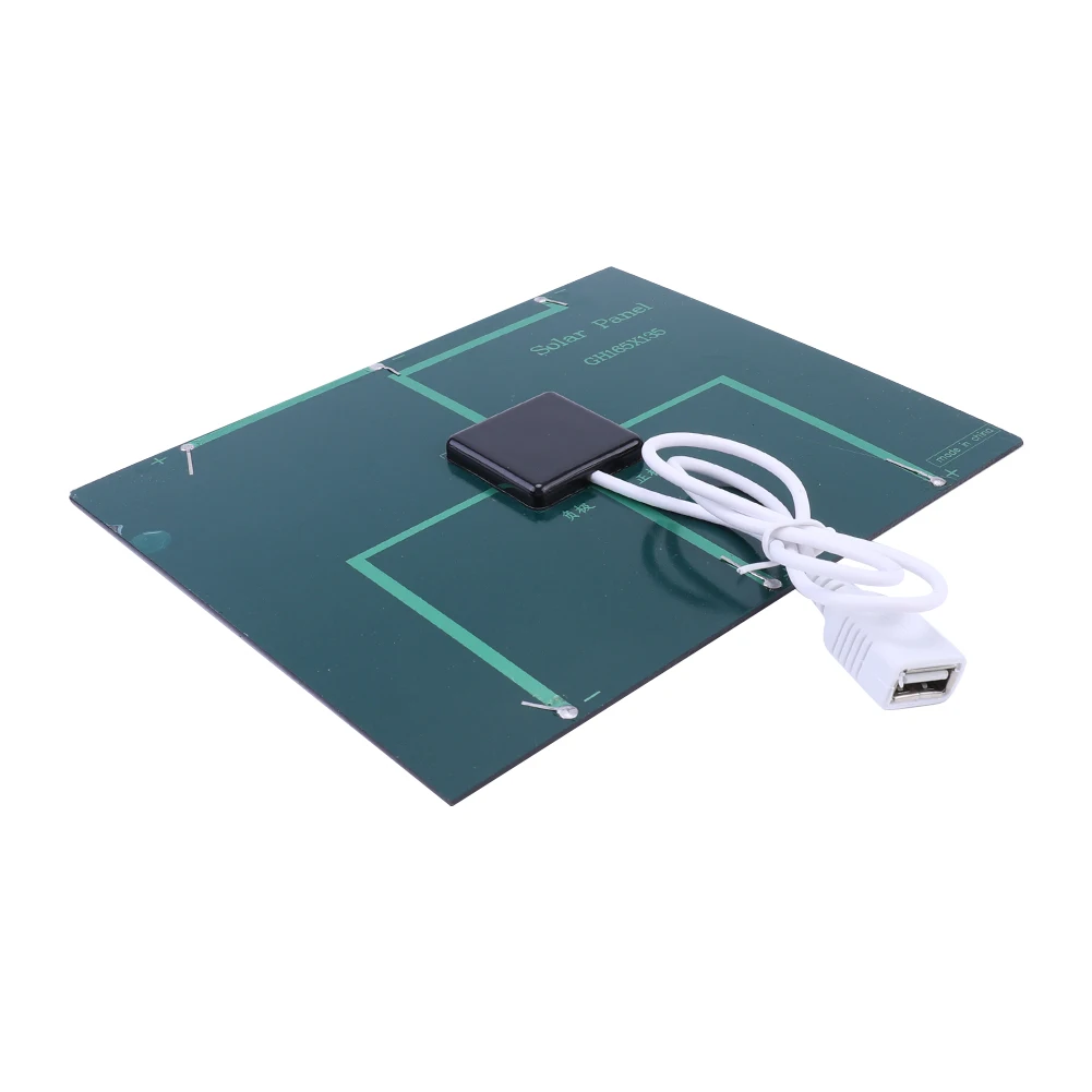 USB لوحة طاقة شمسية محمولة لتقوم بها بنفسك 5 واط 6 فولت لوحة شحن بالطاقة الشمسية لوحات الطوارئ الطاقة أحادية البلورية للتخييم في الهواء الطلق