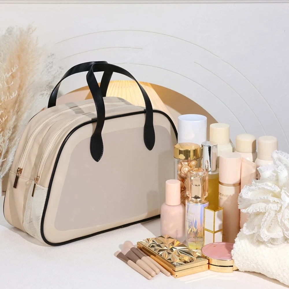 

Водонепроницаемая дорожная косметичка, прозрачная двухслойная косметичка из ПВХ, разделительная сумка для хранения сухой и влажной косметики, уличная сумка