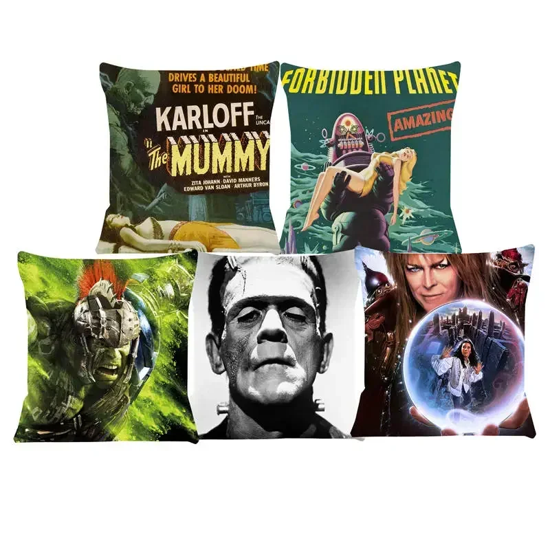 Labyrinth Cushion Cover Karloff Pillow Cases Anime Chair Car Sofa Pillow Cover Home Decorative Pillow 40x40cm 16x16Inch 45x45cm