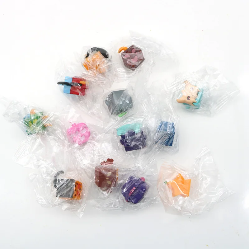 13PCS 2-2.5cm Demon Duivel Vruchten Mini Figuur Pop Q-versie Model Cake Bakken Ornamenten speelgoed Voor Halloween Geschenken