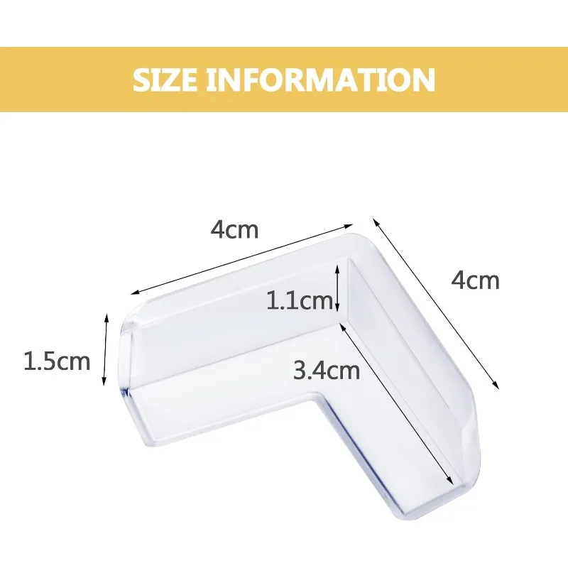 حار بيع. 8 عبوات من واقي الزوايا للطفل، واقي زوايا الأثاث الشفاف ومصدات أمان الحواف لحواف الطاولة والزوايا الحادة #4