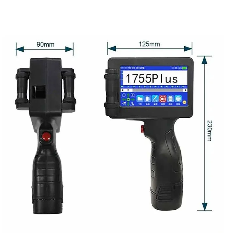 

12.7mm Mini Smart Handheld Inkjet Printer Portable 28 Languages Date Batch Number Handheld Inkjet Printer QR Code Printer