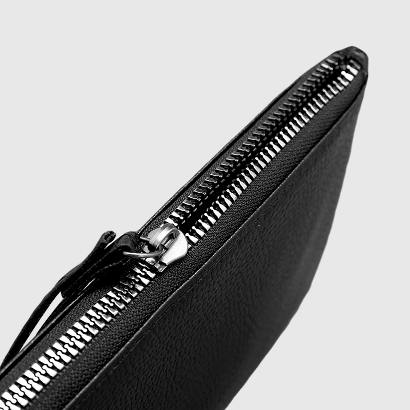 1PC New Men\'s Long Zipper Wallet Litchi PU Leather Clutch Bag Simple Ladies Handbag Ultra-thin Multifunctional Bag