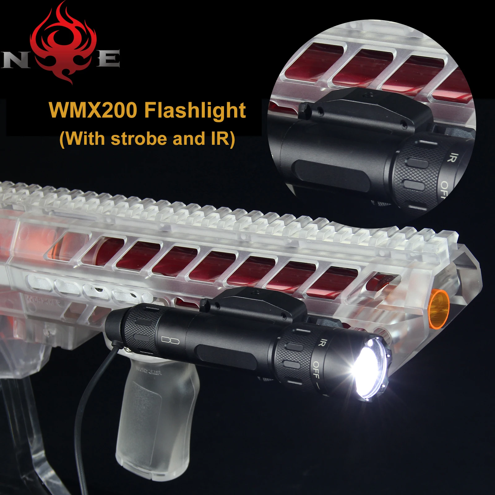 

Night Evolution Tactical SF WMX200 Weapon Gun light Airsoft Rifle rma Flashlight Pistol Scout Light Torch Hunting Pictinny Rail