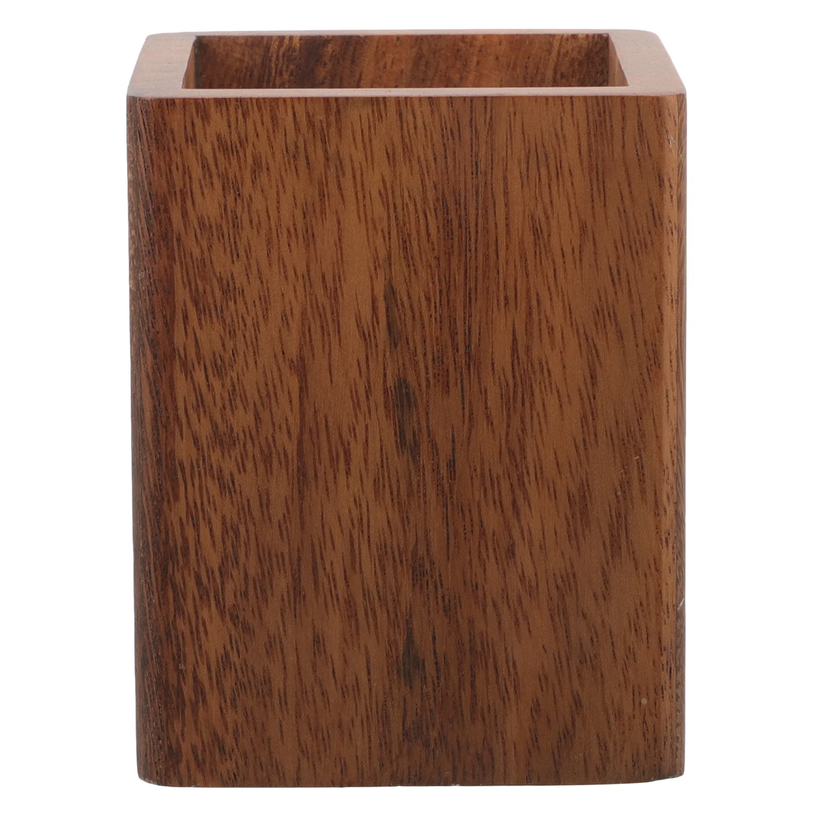 Wood Makeup Brush Organizer Pen Holder Compact Wooden Cup Pencil Holder for Desk Storage Office Accessories for Women