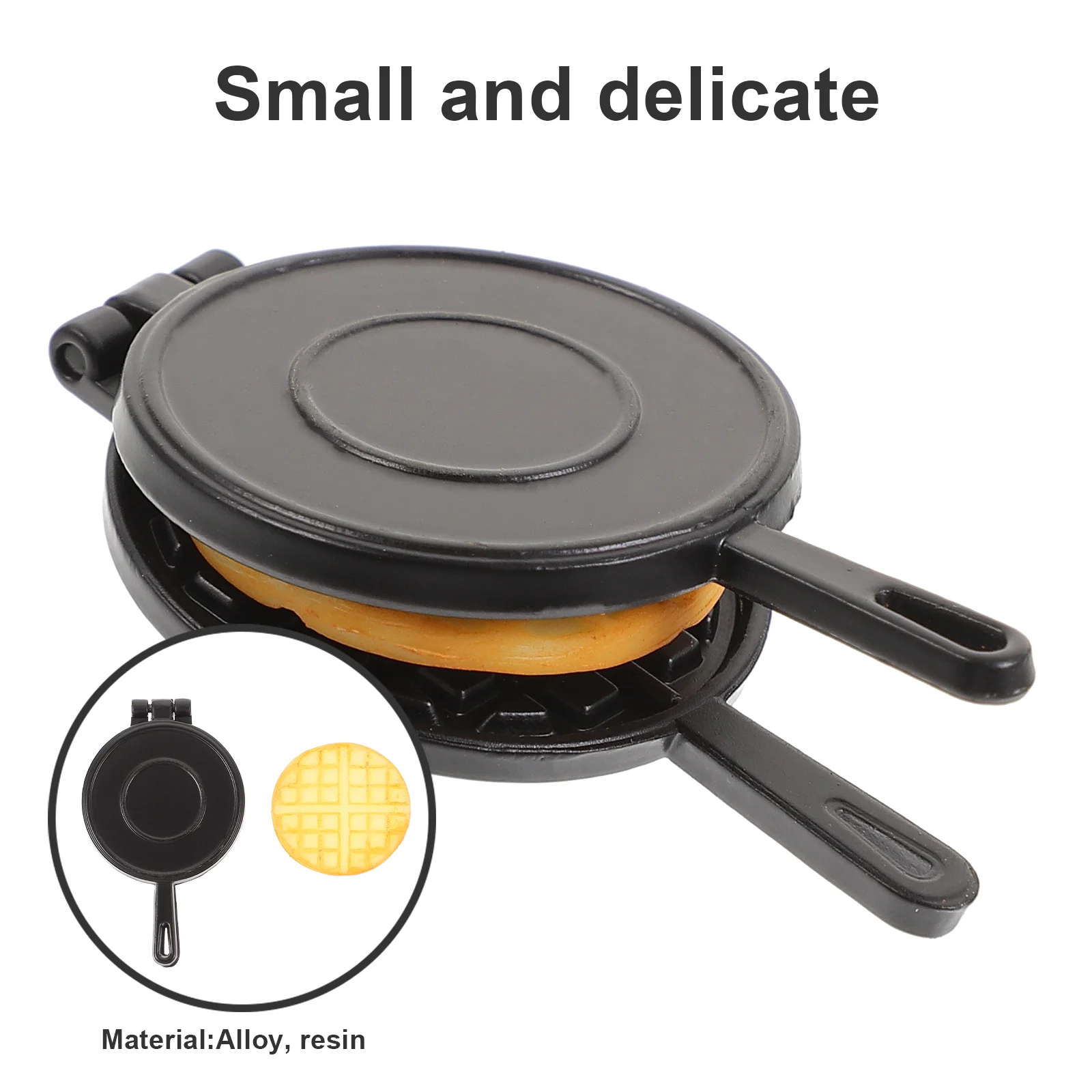 Miniature Food Toys Creative Scene Model Dollhouse Accessories Waffle Mold Micro Decoration