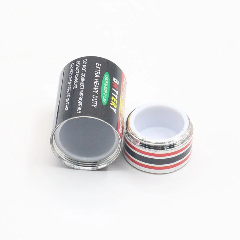 1pc Private Money Box Mini Diversion Safe Creative Storage Box Metal Battery Shape Medicine Box Storage Batteries Shape Pill Box