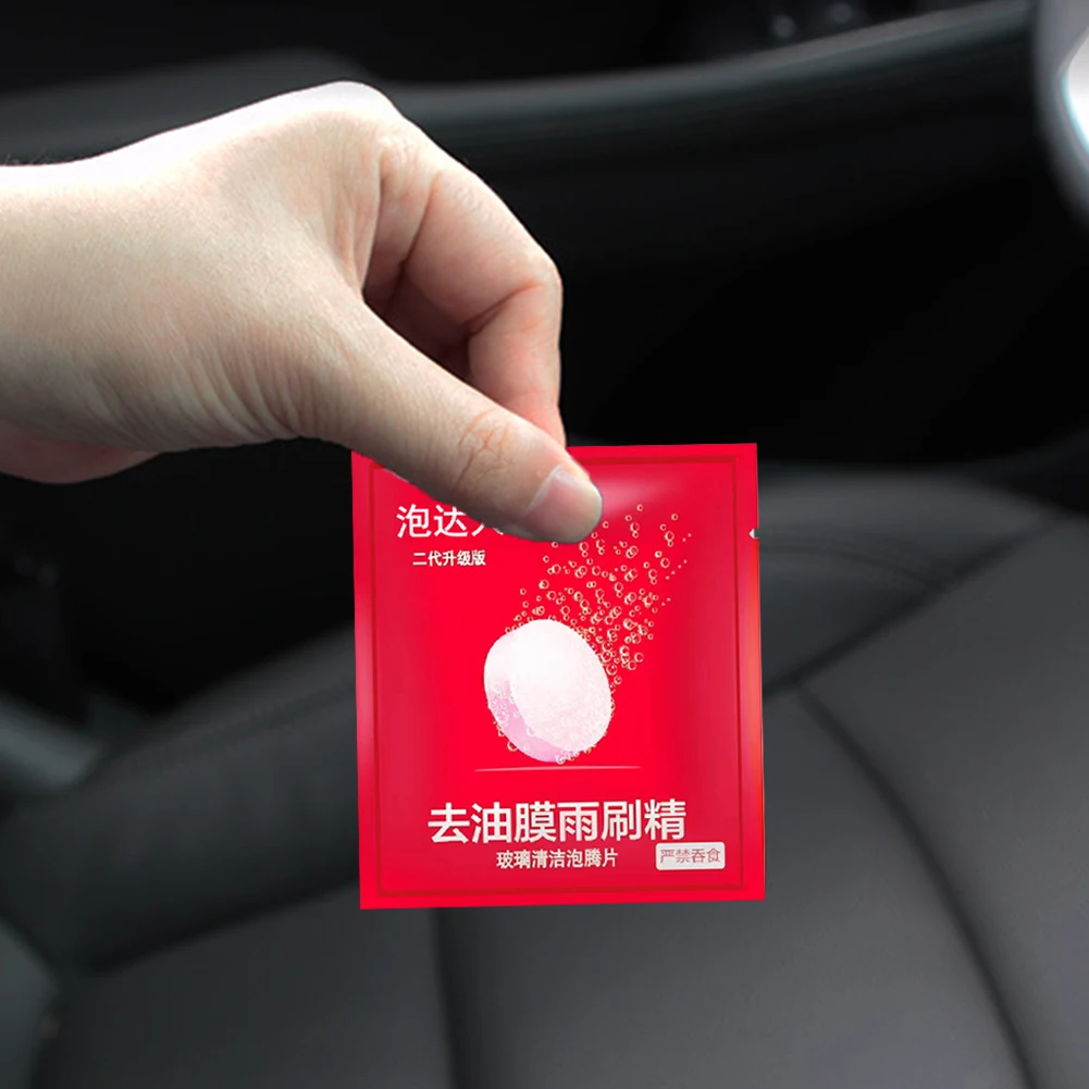 Car Windshield Glass Concentrated Washer Tablets Car Effervescent Washer Fluid Wiper Glass Solid Cleaning Tablets for Car Window