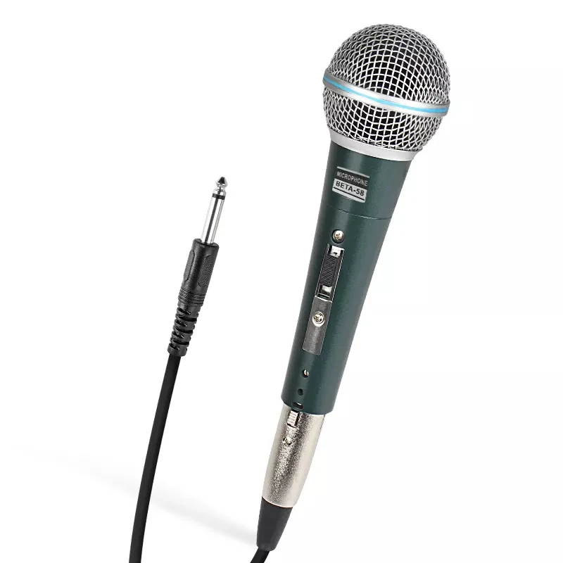 Supercardioid Dynamic Microphone hy-58 For Stage Singing Professional Wired Microphone for Karaoke BBOX Recording Vocal Audio