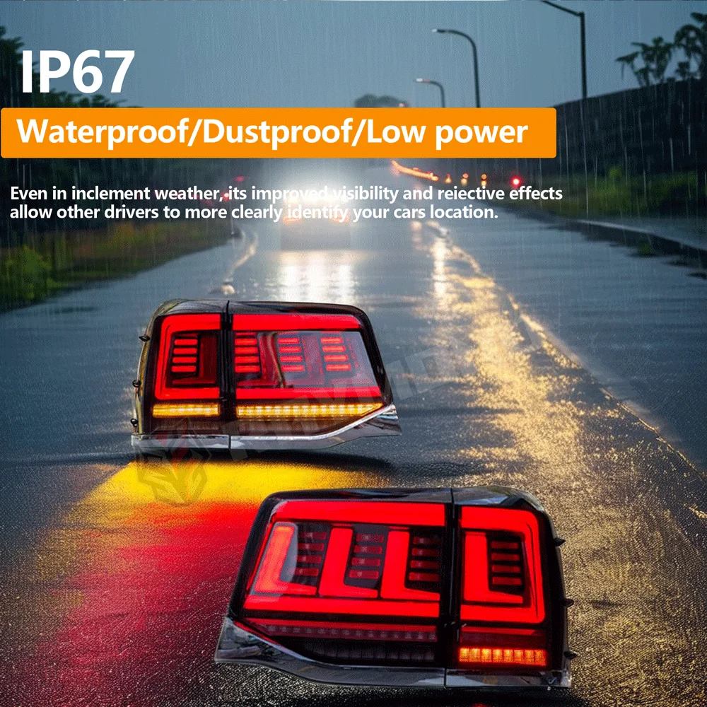 Wholesale Oem Modified Car Led Taillight Tail Light Rear Lamp Light for‘Toyota Land Cruiser Lc200 2016-2021