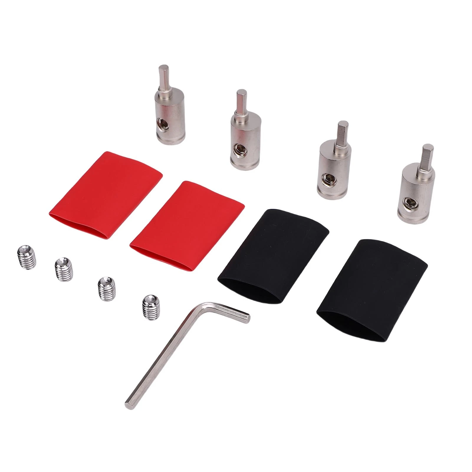 4 Pcs Brass Amp Input Reducer with Accessories Car Stereo Amplifier Wire Terminal Connectors for Vehicle Stereo System