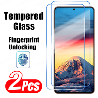 2PCS Tempered Glass For Samsung Galaxy S21 S22 S23 Plus S24 Ultra Screen Protector Fingerprint Unlocking Galaxy S21 S20 FE Glass