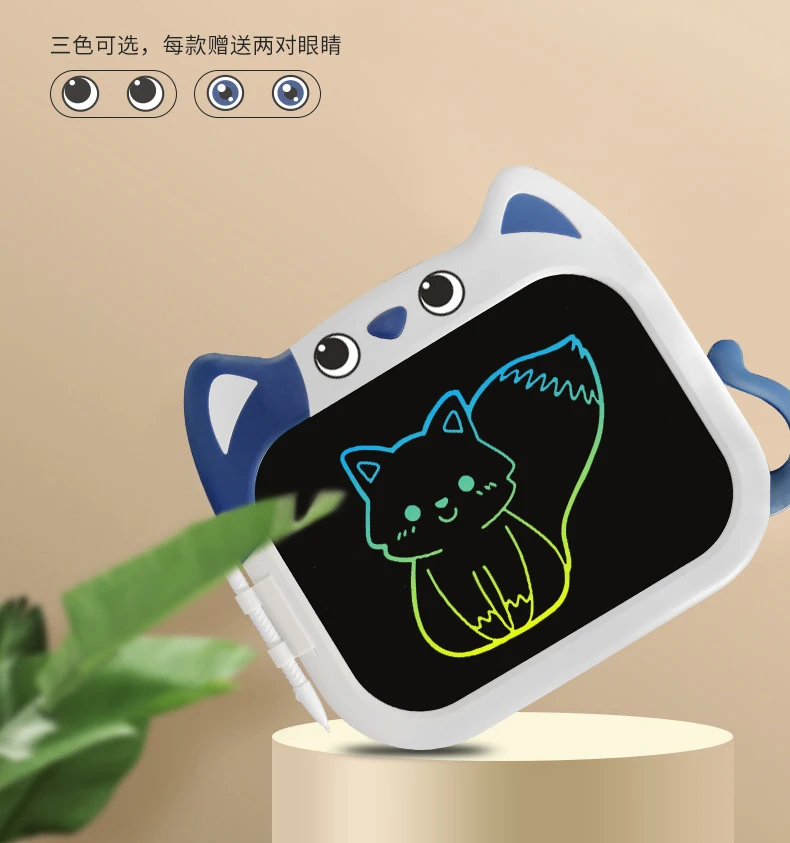 Tablero de dibujo electrónico de gato de dibujos animados, tableta de escritura con pantalla LCD, almohadilla de escritura a mano, tablero de escritura, juguetes para niños, 10 pulgadas, L22