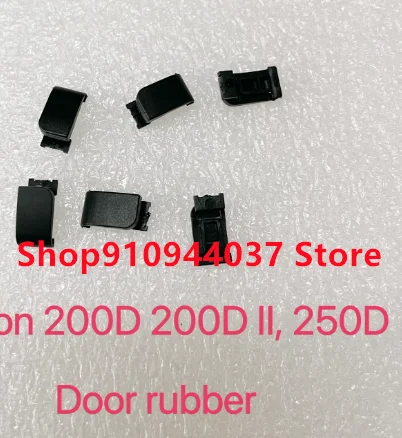 Puerto de cubierta de la puerta de la batería, Base inferior de goma para Canon 200D 200DII 250D, pieza de reparación de la Cámara, 1 piezas