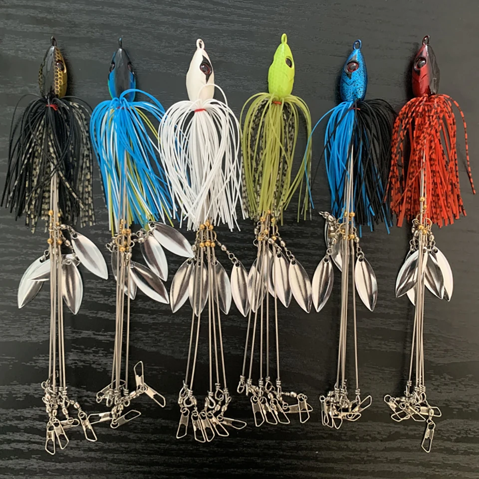 WALK FISH 1Piece 10.5g/17g/19g Umbrella Fishing lure 5 Arms Alabama Rig Head Swimming Bait Fishing Tackle For Bass Trout