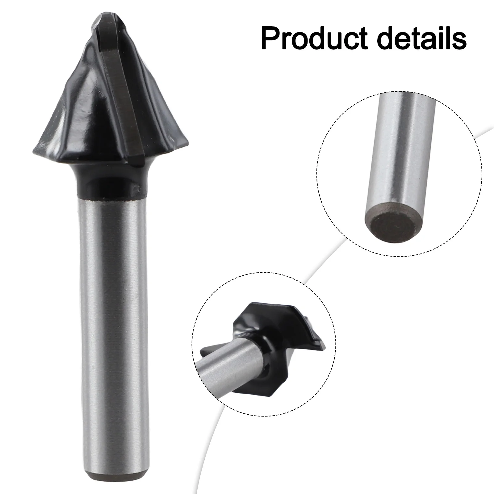 Slotting Cutter V-shaped Milling Cutter 90 Degree Round Bottom Easy Installation Easy Installation Milling Cutter
