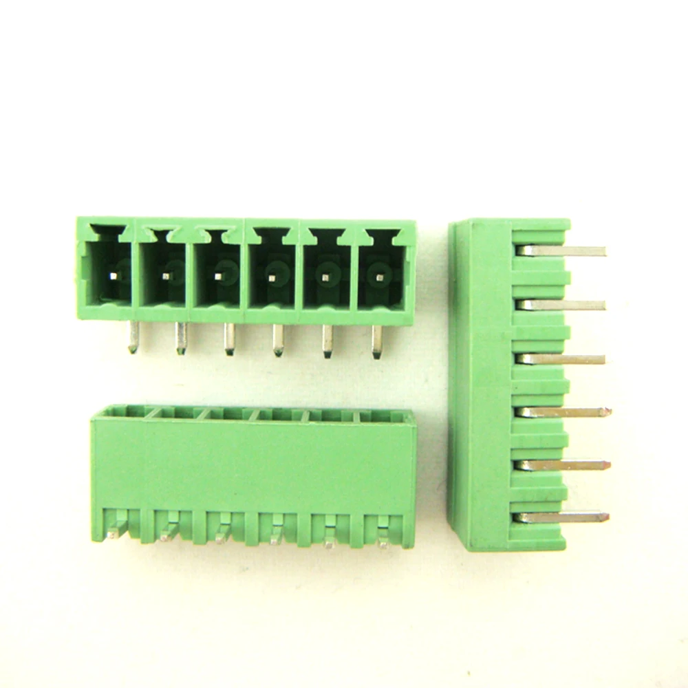 (50pcs/Lot) 15EDGRC-3.81-6P Bend Pin Terminal Block Connector Plug-in Pluggable Type Free Shipping