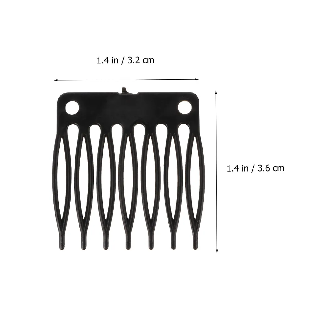 100Pcs Fixing Clips Plastic Combs for Lace Wigs Hairpieces Reliable Grip Smooth Installation Removal Caps Clips Tool