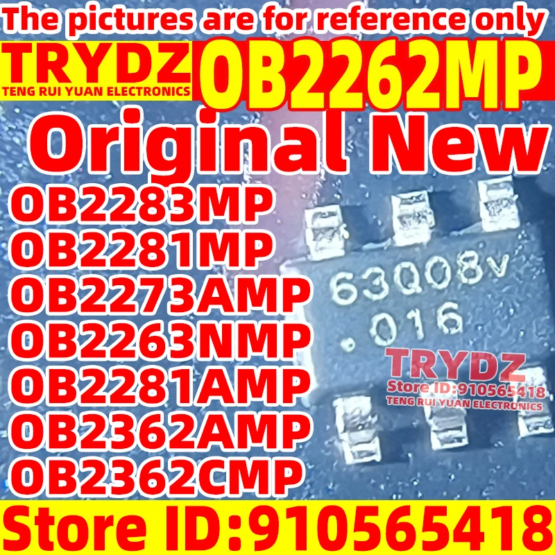 50-10pcs Original New OB2262MP OB2283MP OB2281MP OB2273AMP OB2263NMP OB2281AMP OB2362AMP OB2362CMP SOT23-6