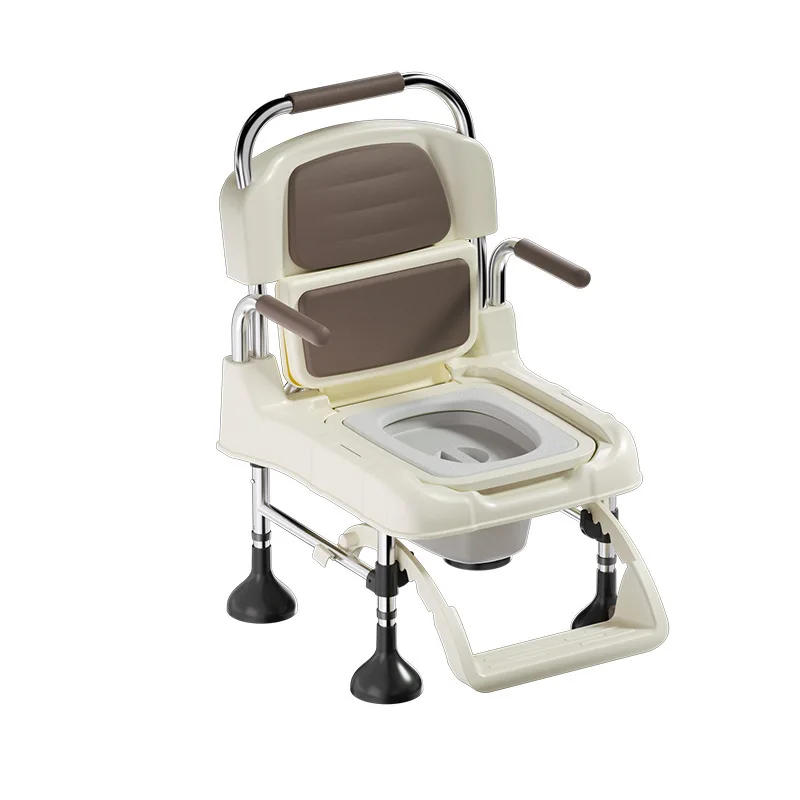 Elderly mobile toilet postoperative rehabilitation sitting chair, pregnant woman wheelchair toilet