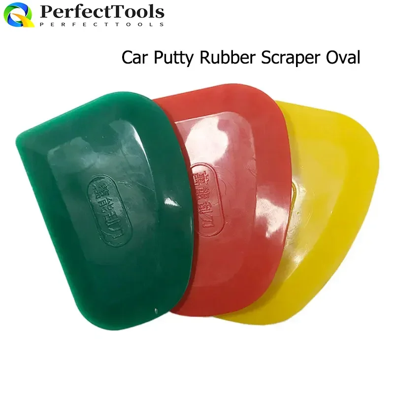 Car Putty Rubber Scraper Oval Advertising Film Spreader Squeegee Smoothing Painting Tool
