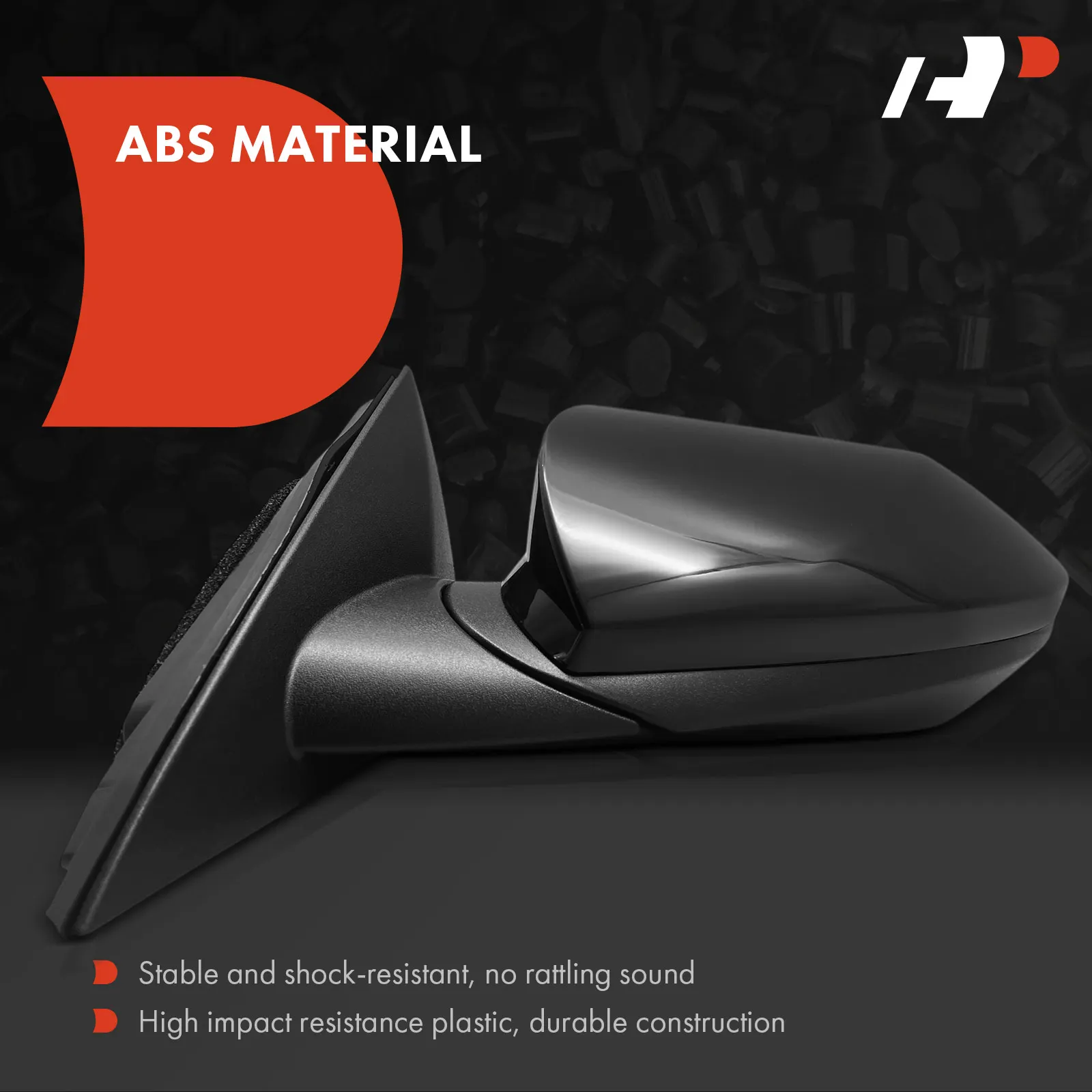 A-Premium Driver Side Power Door Mirror for Hyundai Elantra 2021-2023 Manual Folding Blind Spot Detection Smooth Black