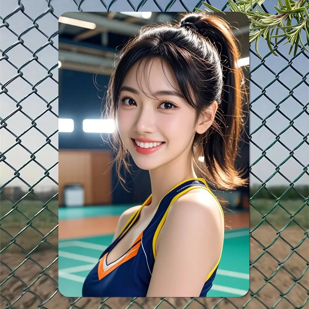 

Workout Girl Metal Wall Sign Korean Style Poster Home Cafe Bar Decor