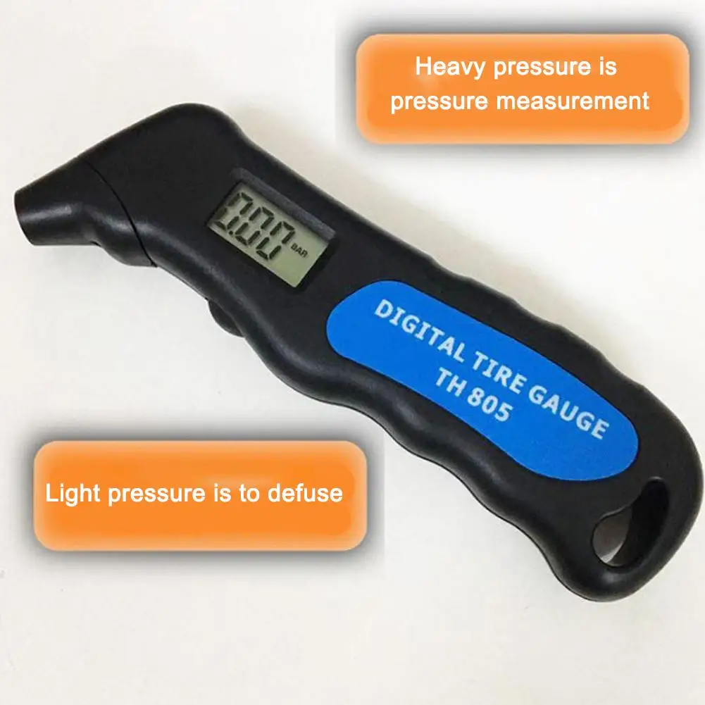 Digital Tire Pressure Gauge Stainless Steel Construction with Auto Shut Off for Car Truck Motorcycle RV Safety Maintenance Tool