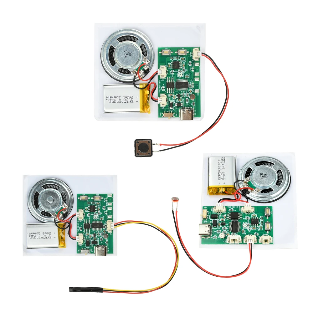 Modulo audio registrabile USB Memoria da 8 M Chip di riproduzione di registrazione fai-da-te per biglietti d'auguri parlanti Giocattolo audio Regalo di compleanno