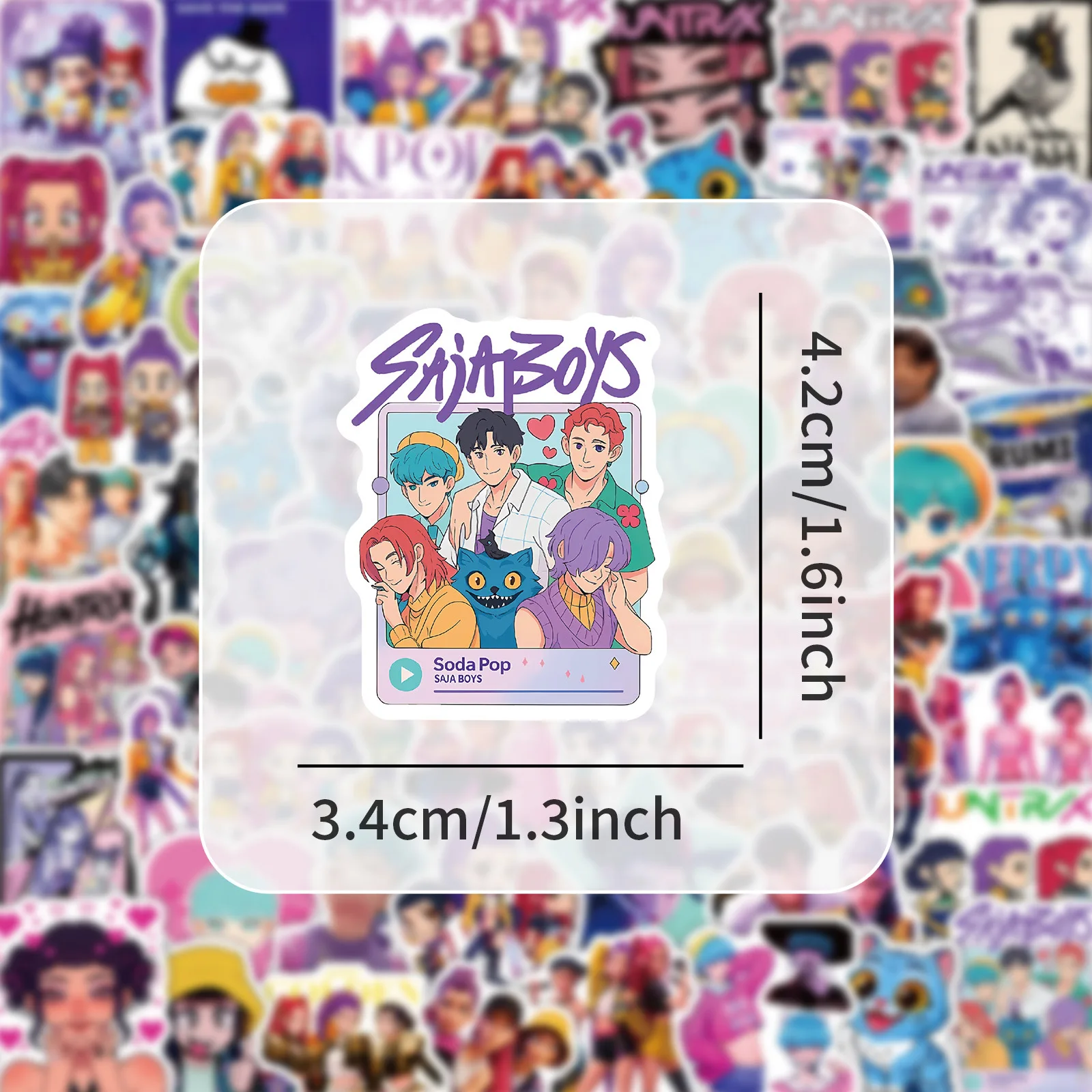 104 قطعة أنيمي Kpop شيطان الصيادين ملصقات شيطان الصيادين النمر ملصقات صناعة يدوية سكرابوكينغ الهاتف الأمتعة سكيت ملصق مضاد للمياه