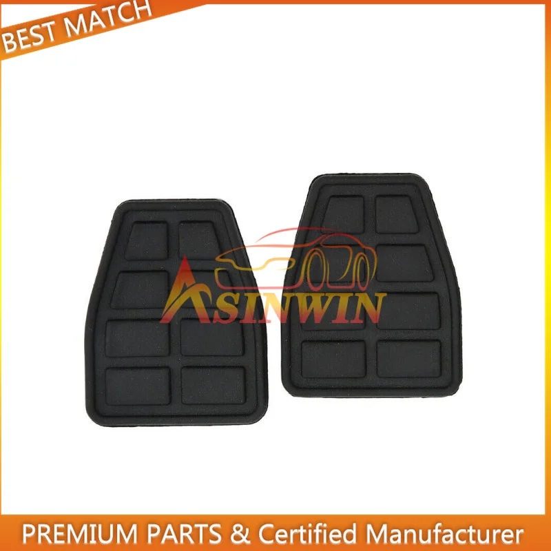 

321721173 1Pair Auto Brake Clutch Foot Pedal Pads Cover Skid-proof Fits For 1983-1992 VW Golf Jetta MK2 T4 C44