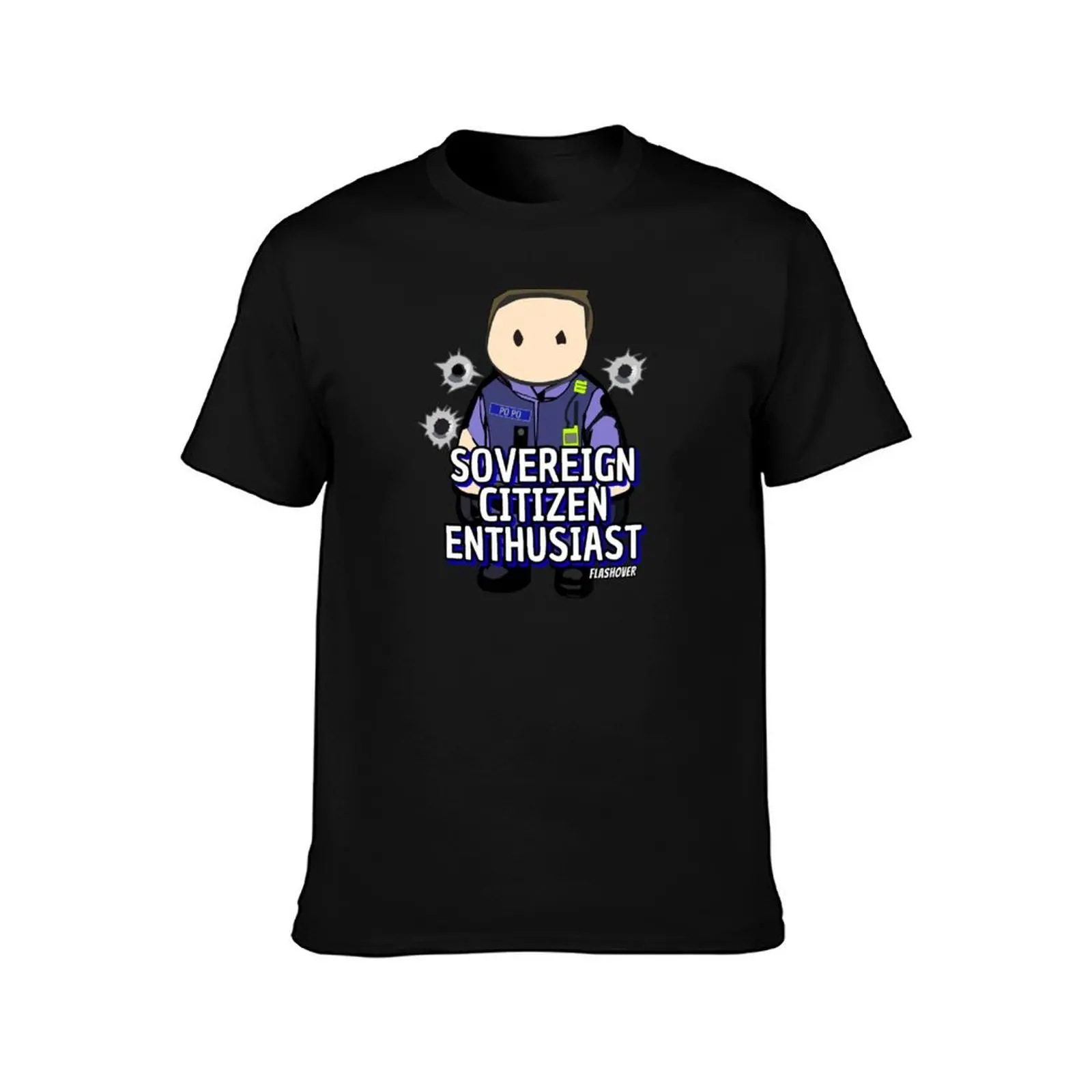 Sovereign Citizen Enthusiast - Male T-Shirt Large Size Casual Short Sleeve Top T-Shirt