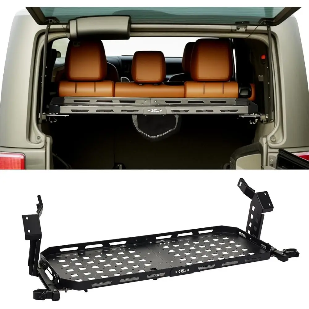 

Задняя корзина багажника с газовым амортизатором, совместимая с 4-дверным жестким верхом Wrangler JK 2007-2018 гг., вместимость 350 фунтов, багажник, Pe